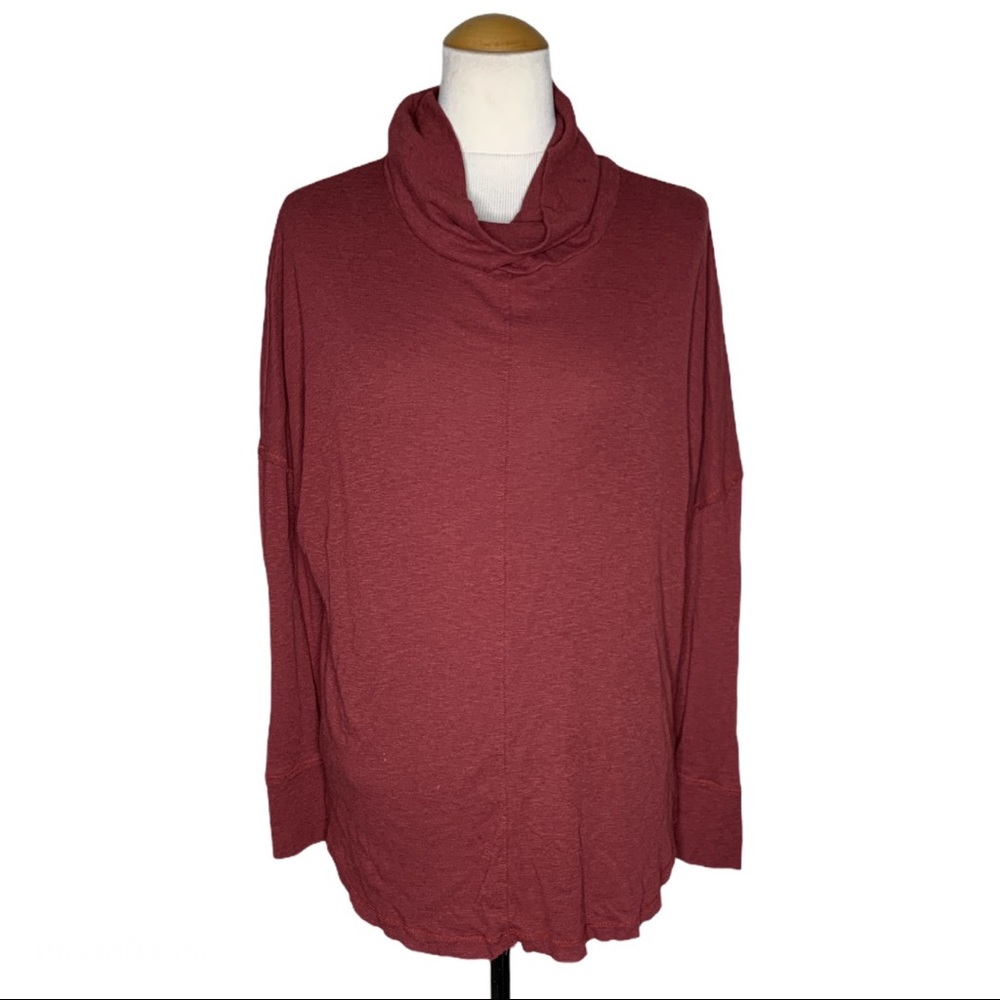 Rachel Zoe Maroon Mock Neck Sweater